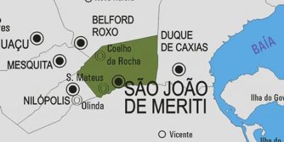 Karta över São João de Meriti kommun
