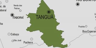 Karta över Tanguá kommun