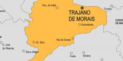 Karta över Trajano de Morais kommun